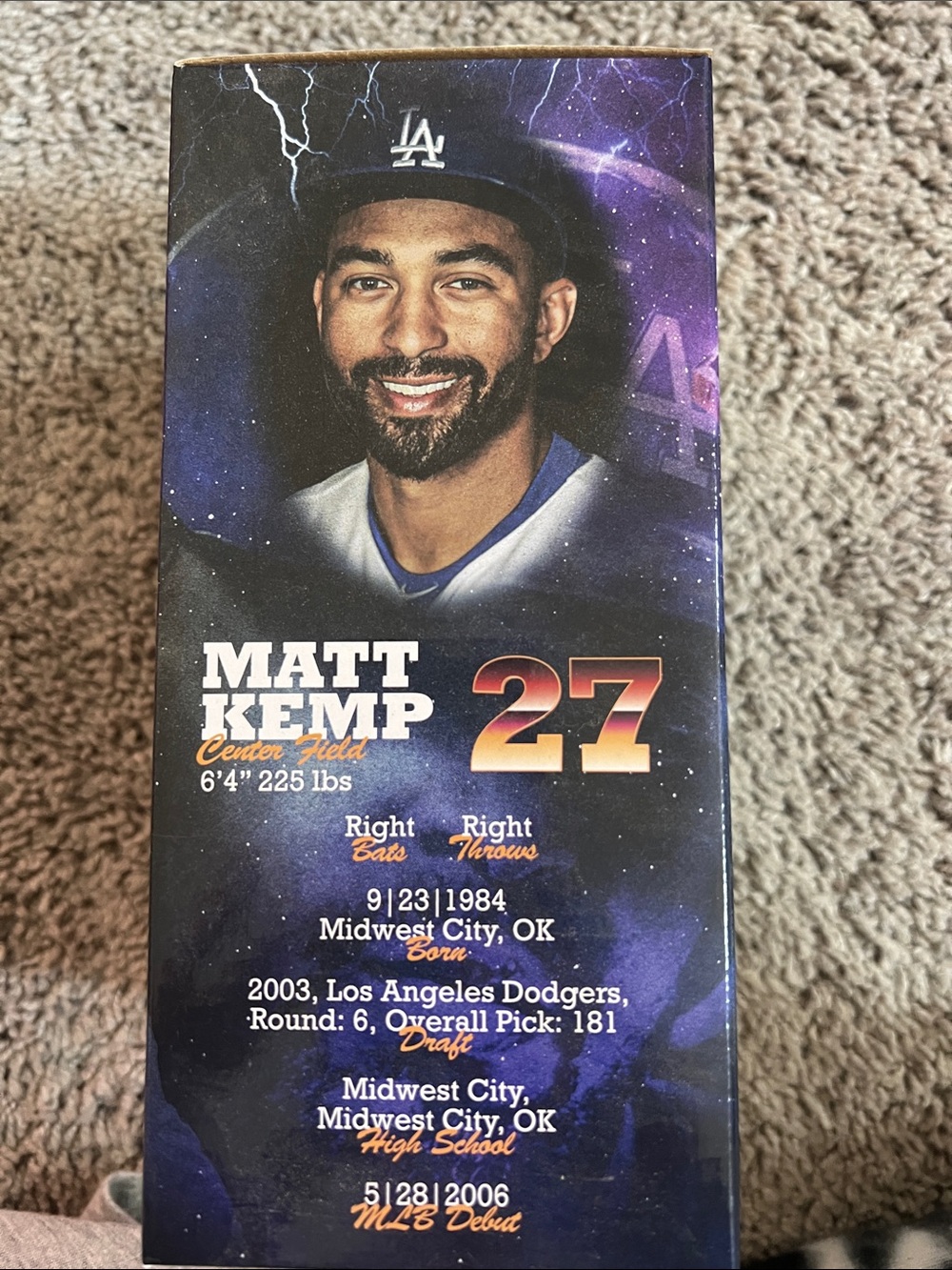 Matt Kemp Dodgers Bobblehead - Picture 3 of 3
